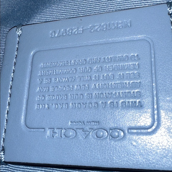 Coach Blue Satchel Bag - Picture 6 of 6